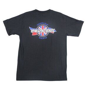 Vintage Bikefactory Honolulu Waipio Logo Tee Black Alstyle M Cotton Short Sleeve